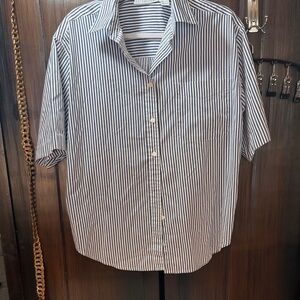 Classic Striped Button Down Shirt